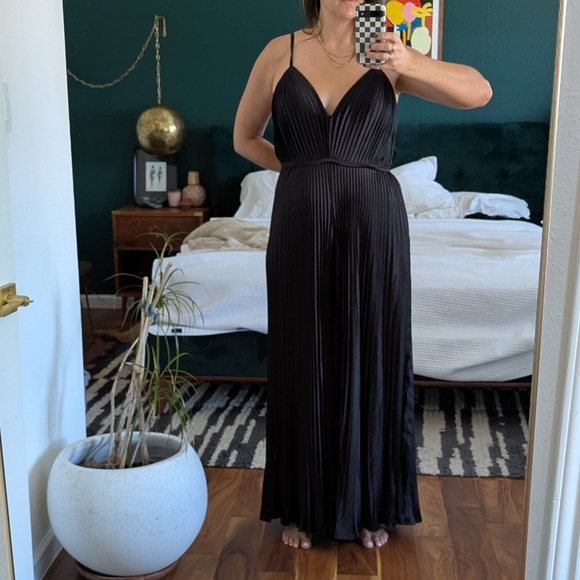 Formal Pleated Wide Leg Romper - Mac Duggal - Picture 7 of 8